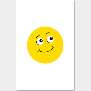 Emoticon - sweet face Posters and Art